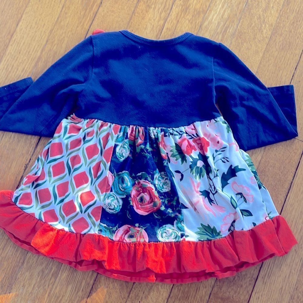 Multi colored Ruffle Dress 🧡 - Picture 4 of 4